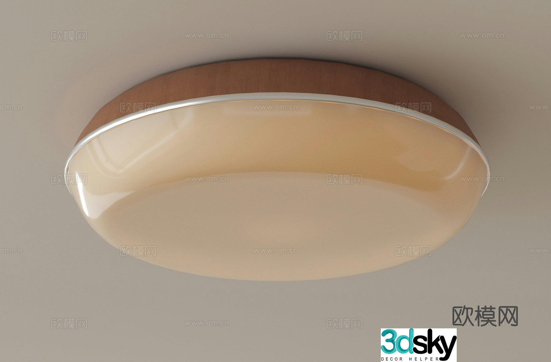 Modern medieval ceiling light Bedroom ceiling light Creamy air ceiling light Round ceiling light Children’s room 3D model