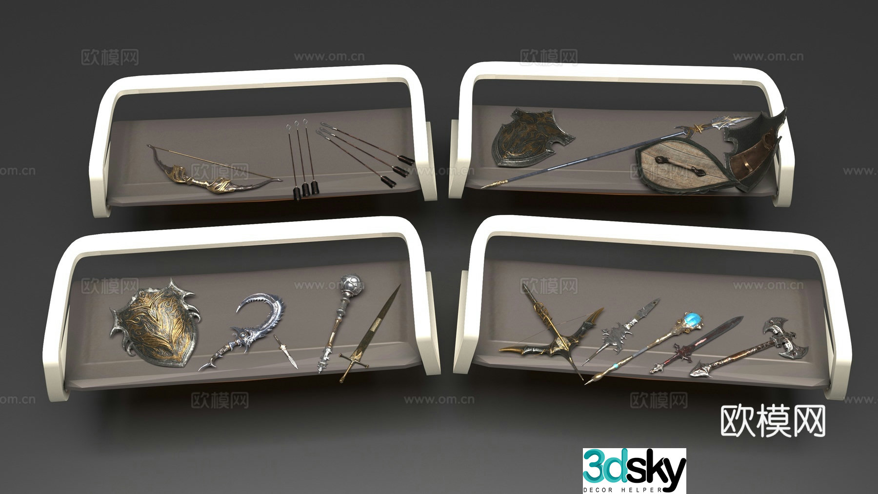 Medieval Weapon 3D Model