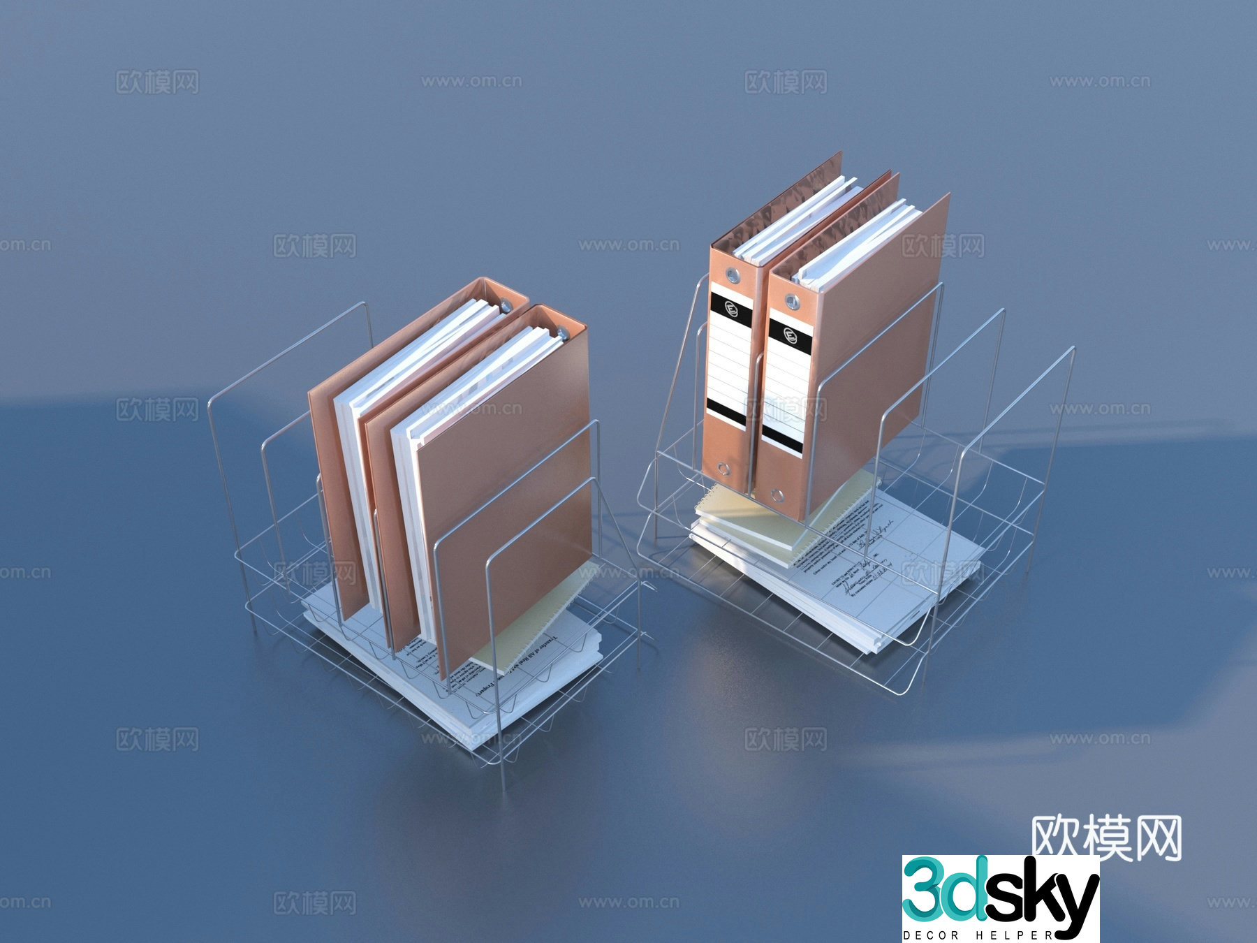 Folder Stationery Sketch 3d Model
