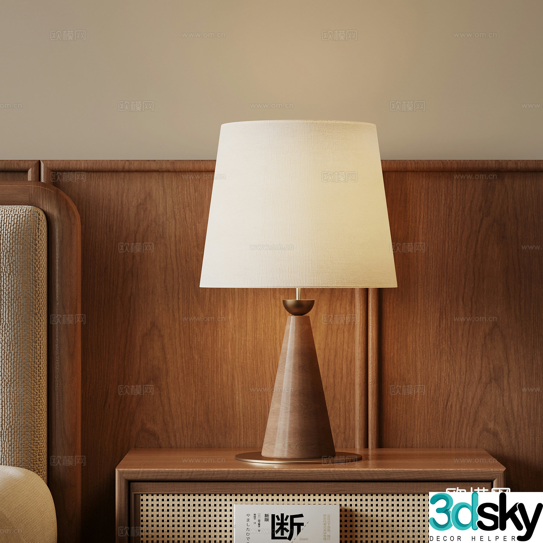 3D model of medieval style table lamp