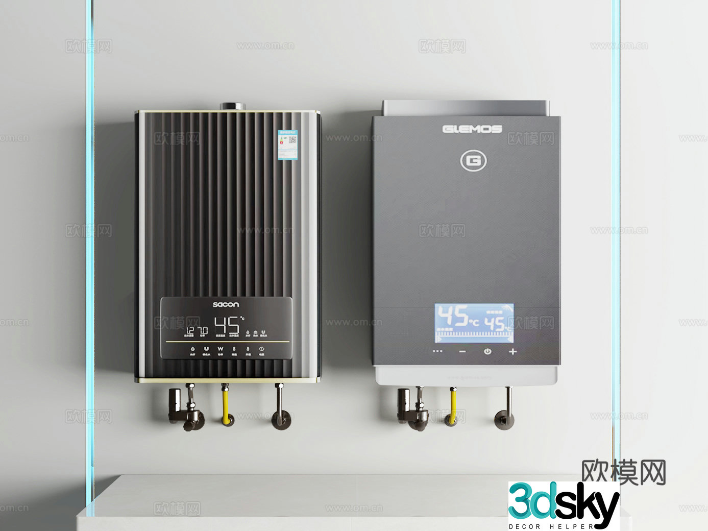 Water heater 3d model