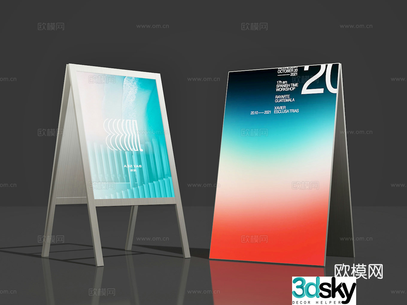 Billboard 3d model