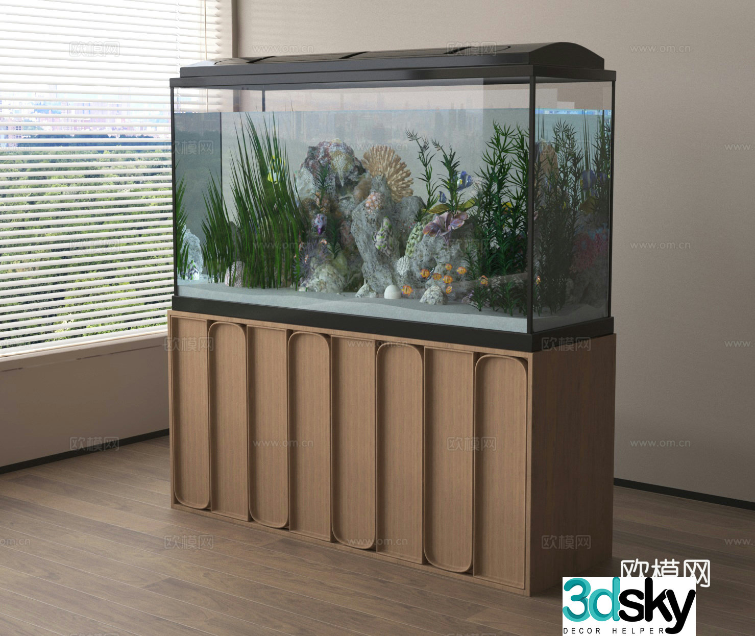 Fish tank 3d model