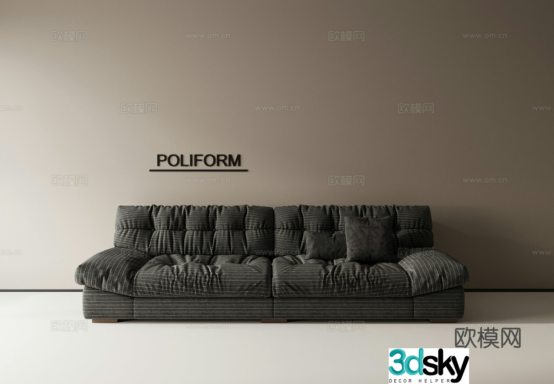 Combination sofa 3d model