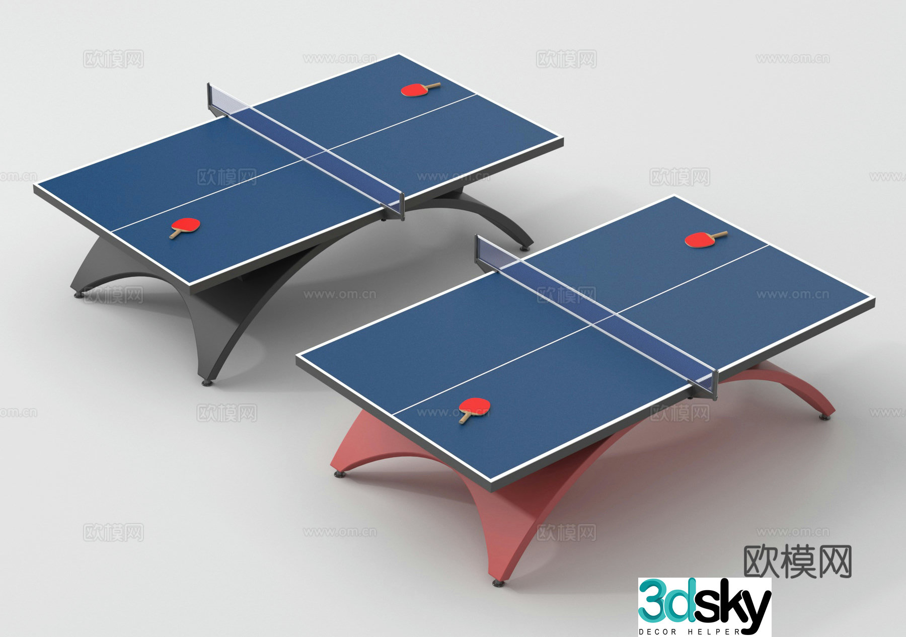 Table tennis table 3d model