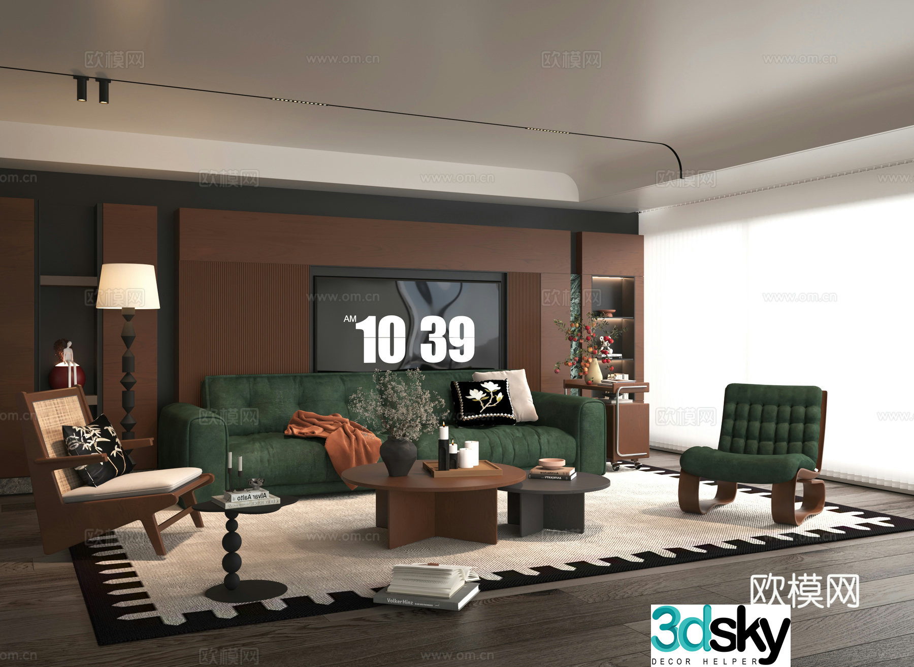 Modern living room 3d model