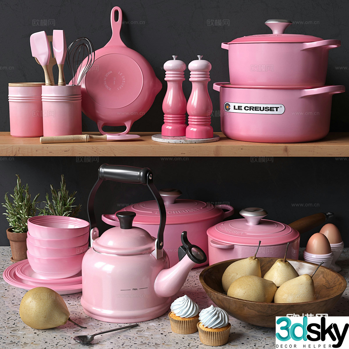Kitchenware combination 3D model