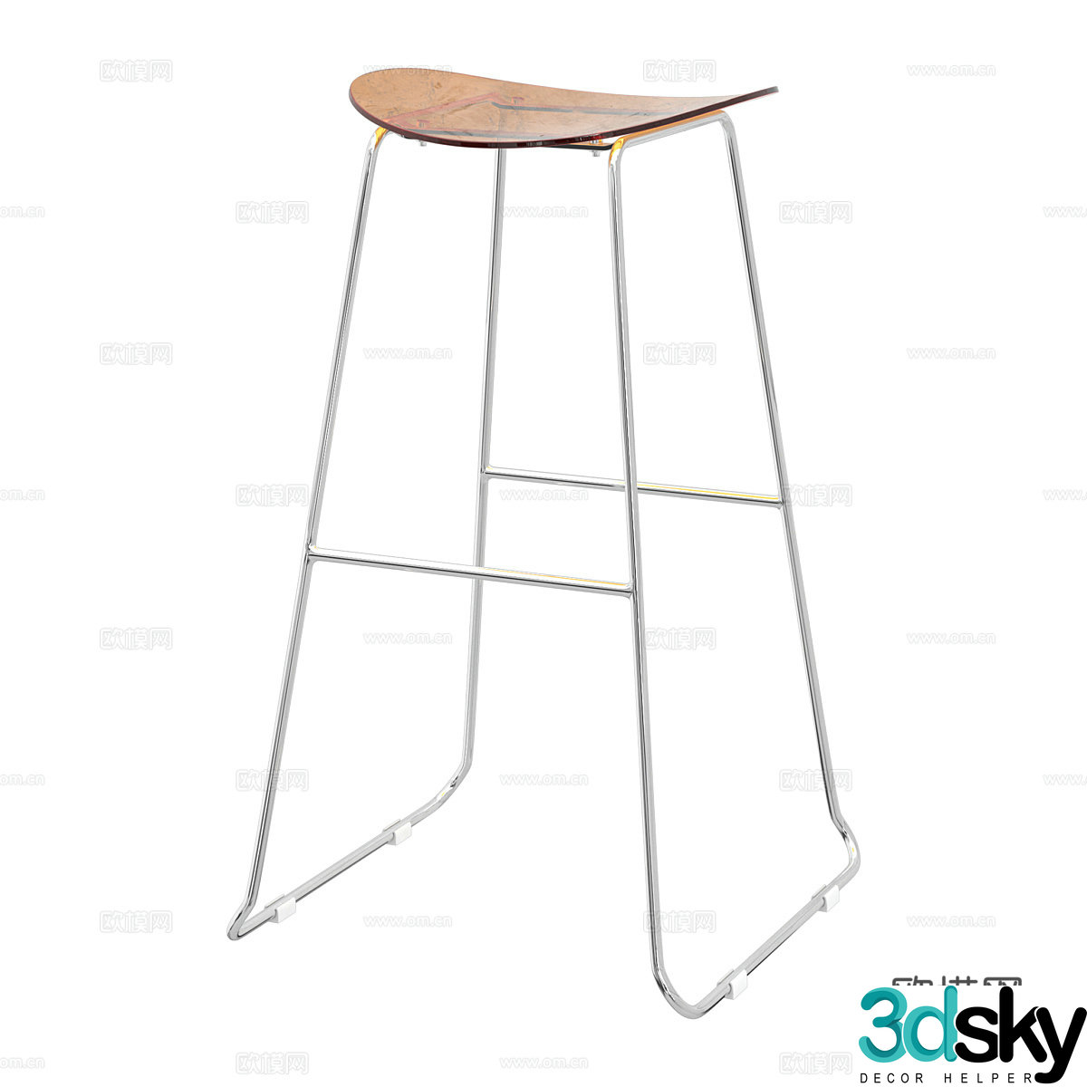 Modern simple bar chair Bar chair Simple bar chair Leisure bar chair Stool Bar chair 3D model