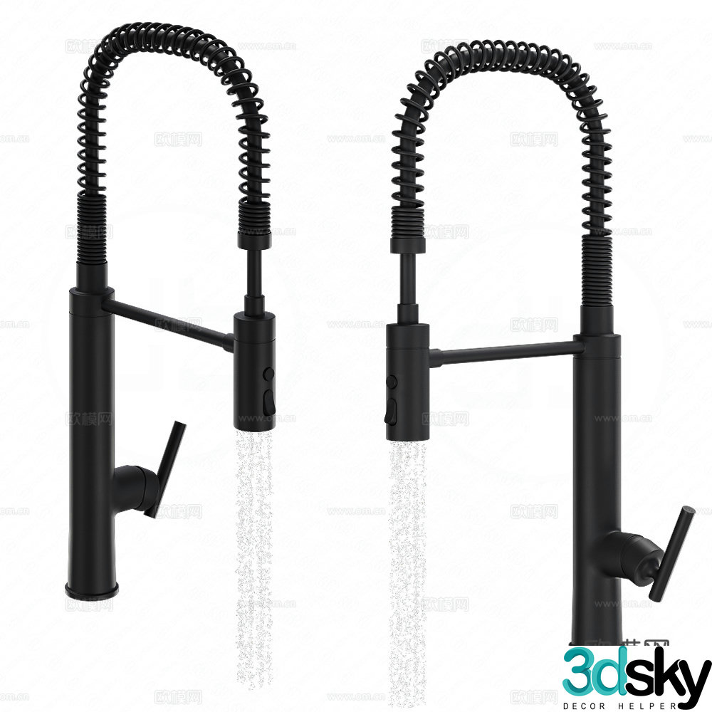 Modern kitchen faucet 3d model