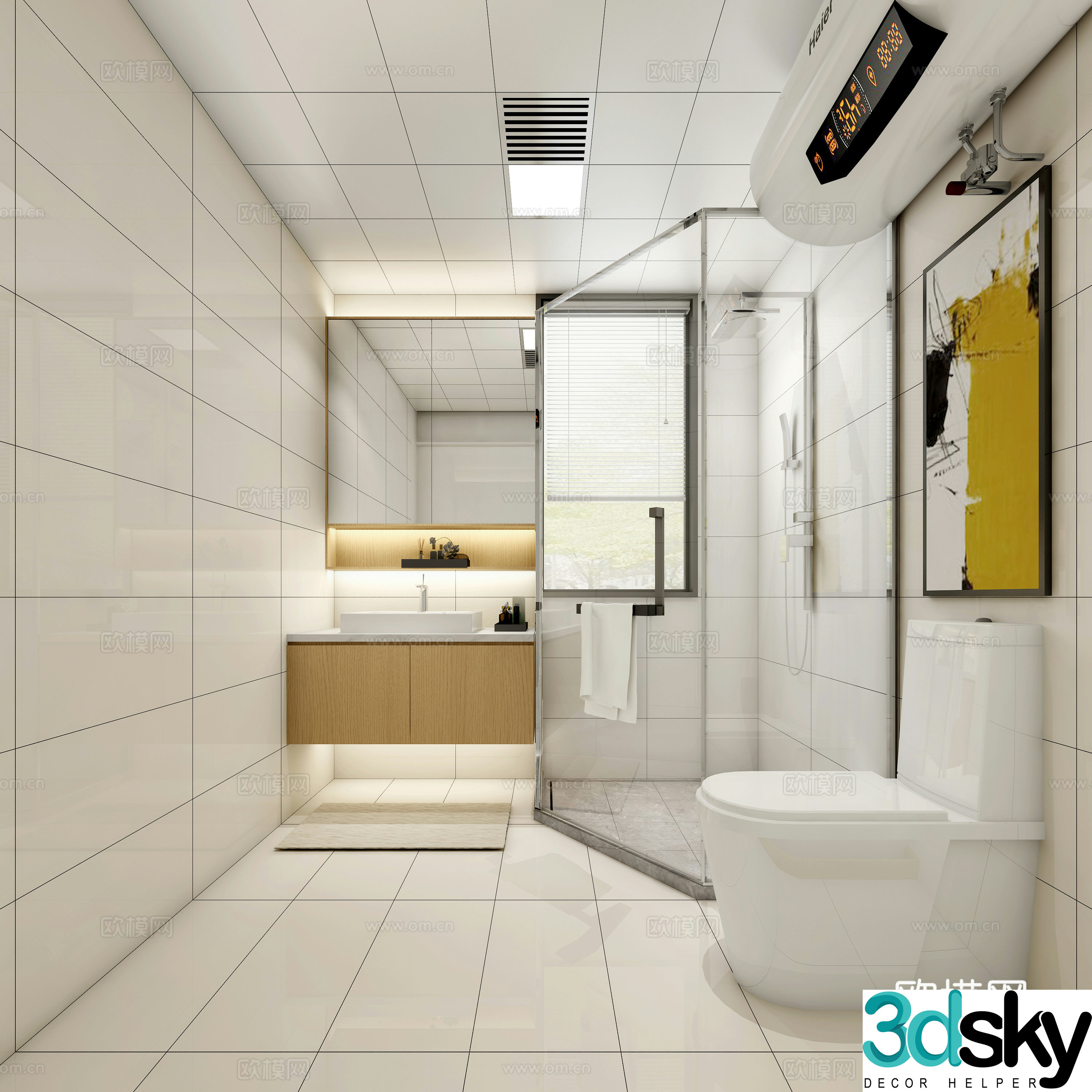 Modern bathroom 3d model