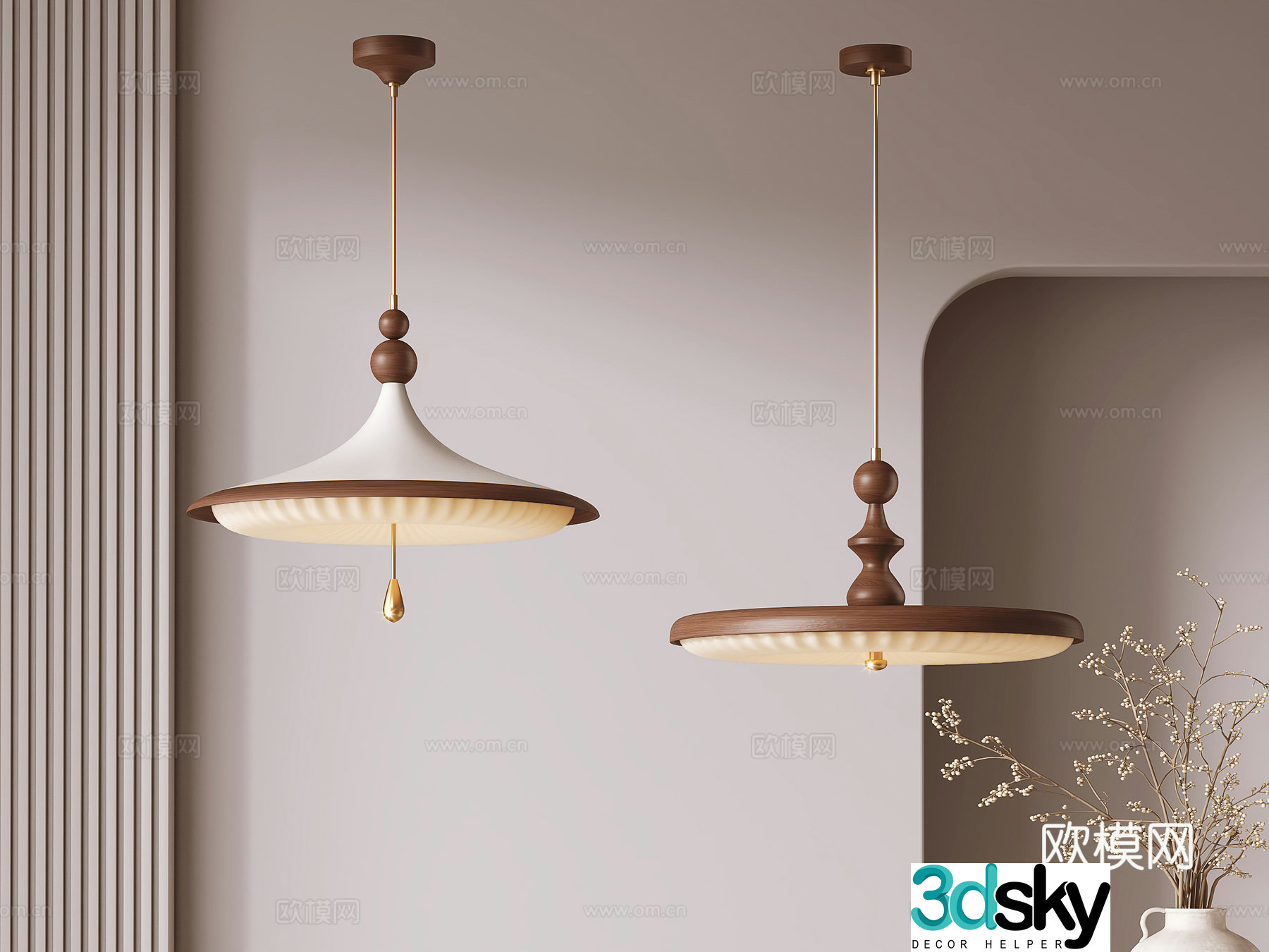 3D model of medieval style chandelier