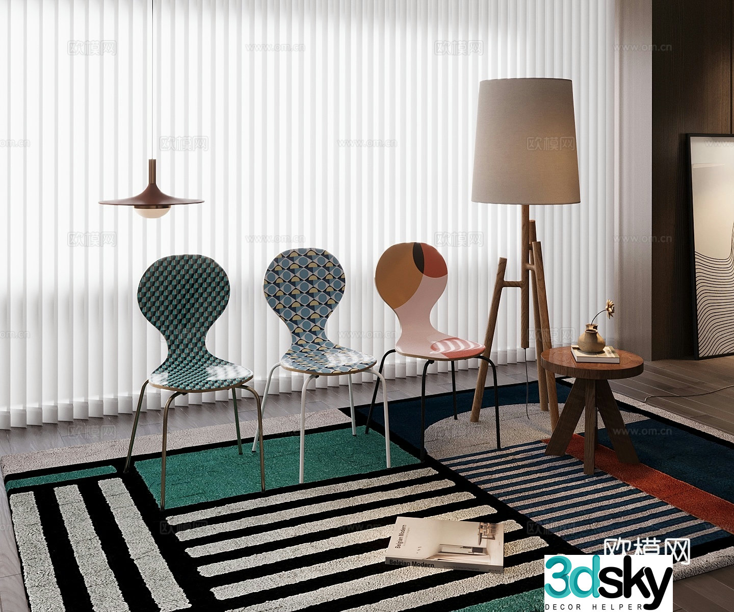 Modern leisure chair 3d model
