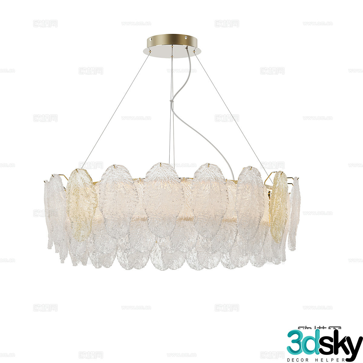 Modern simple chandeliers chandeliers simple chandeliers light luxury chandeliers dining chandeliers living room chandeliers 3D model