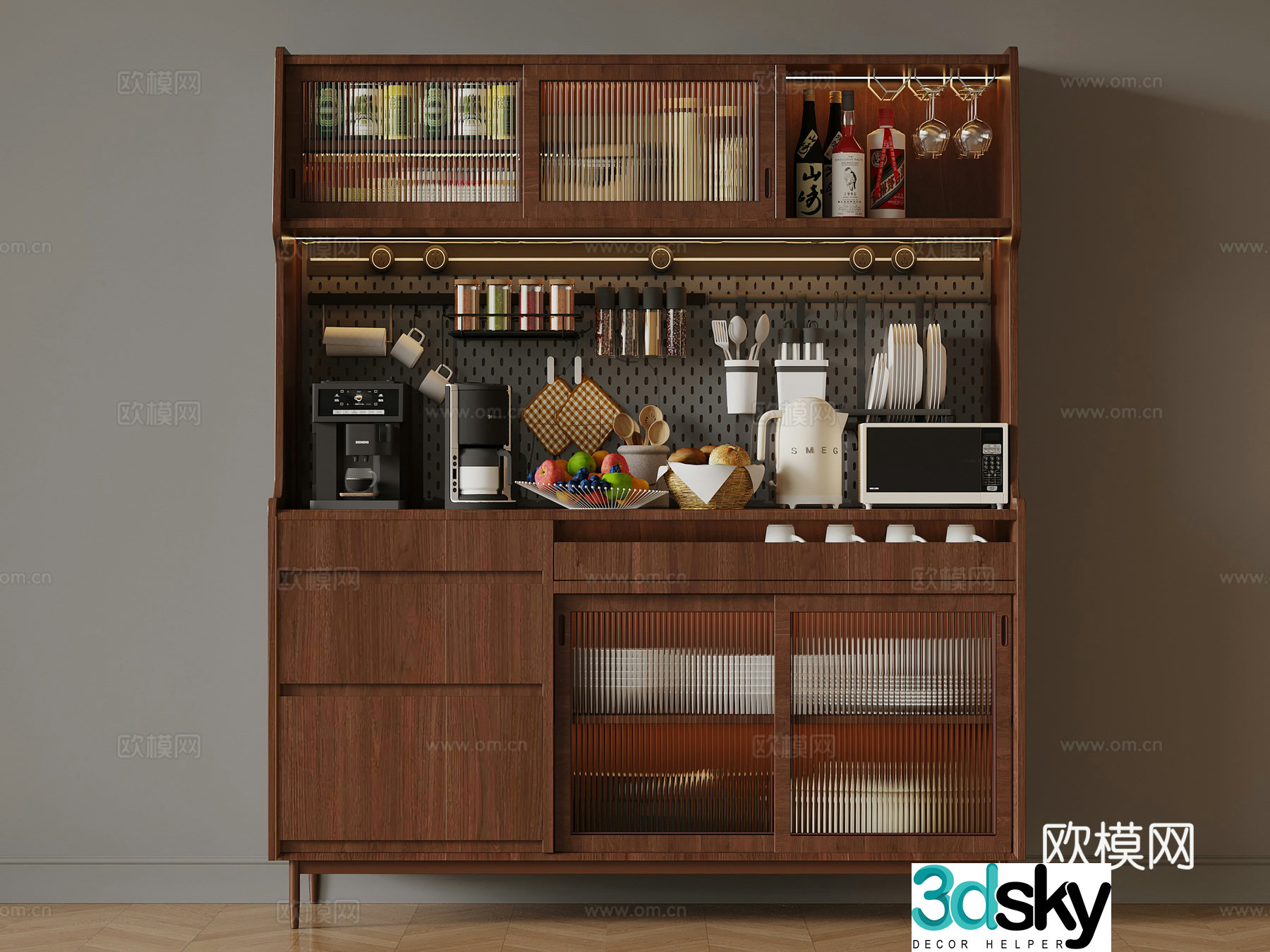 Modern sideboard 3D model