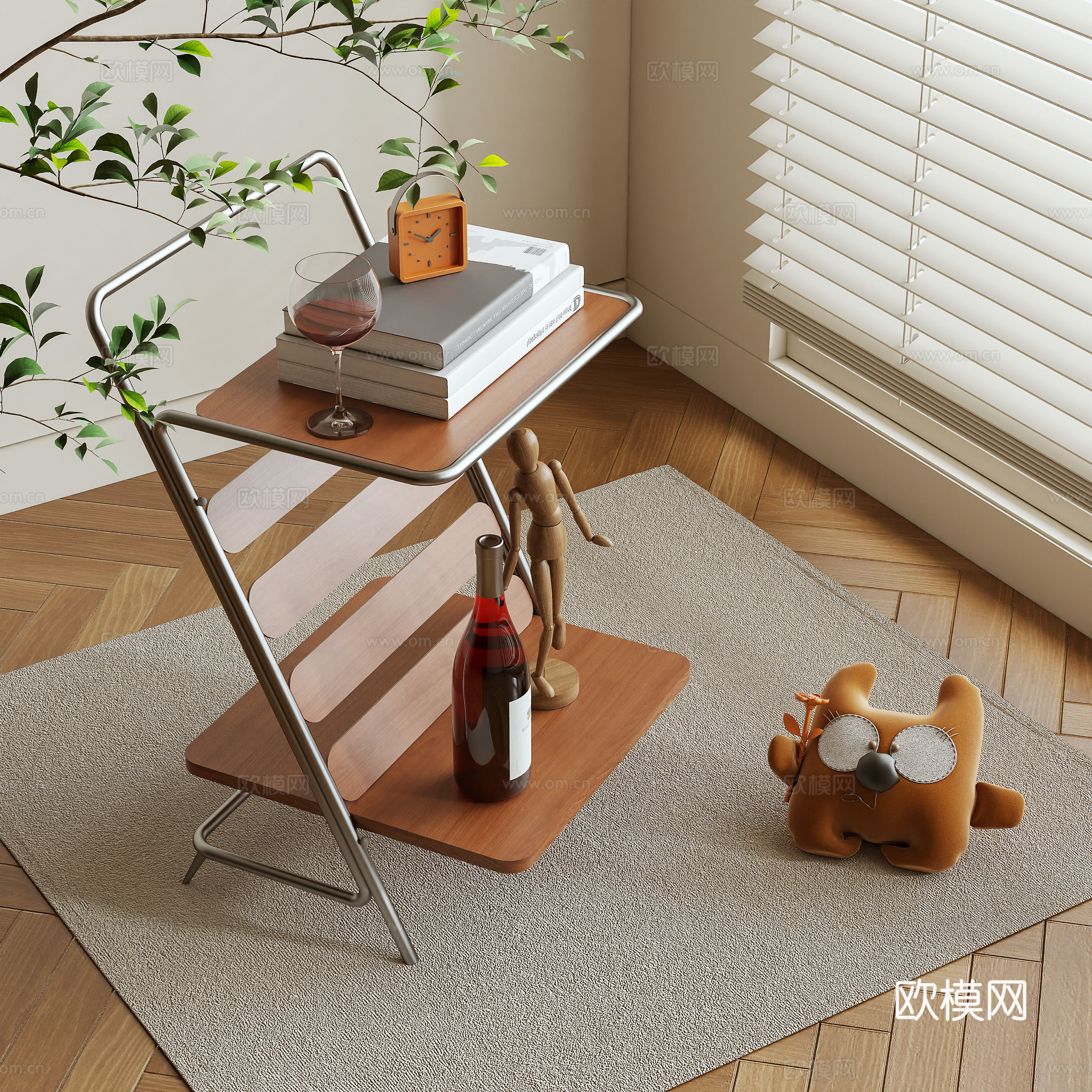 Log wind edge 3D model