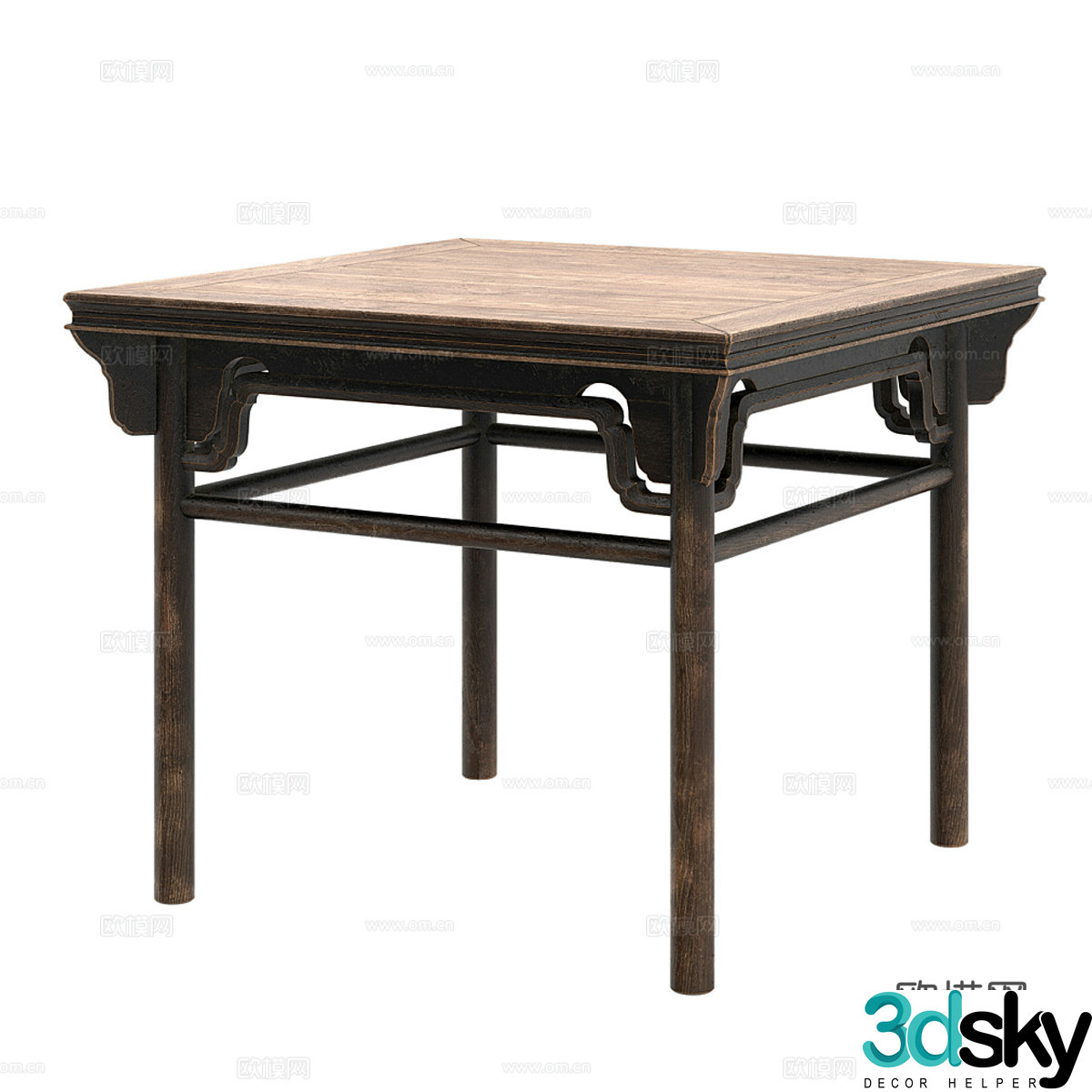 Casual table 3d model