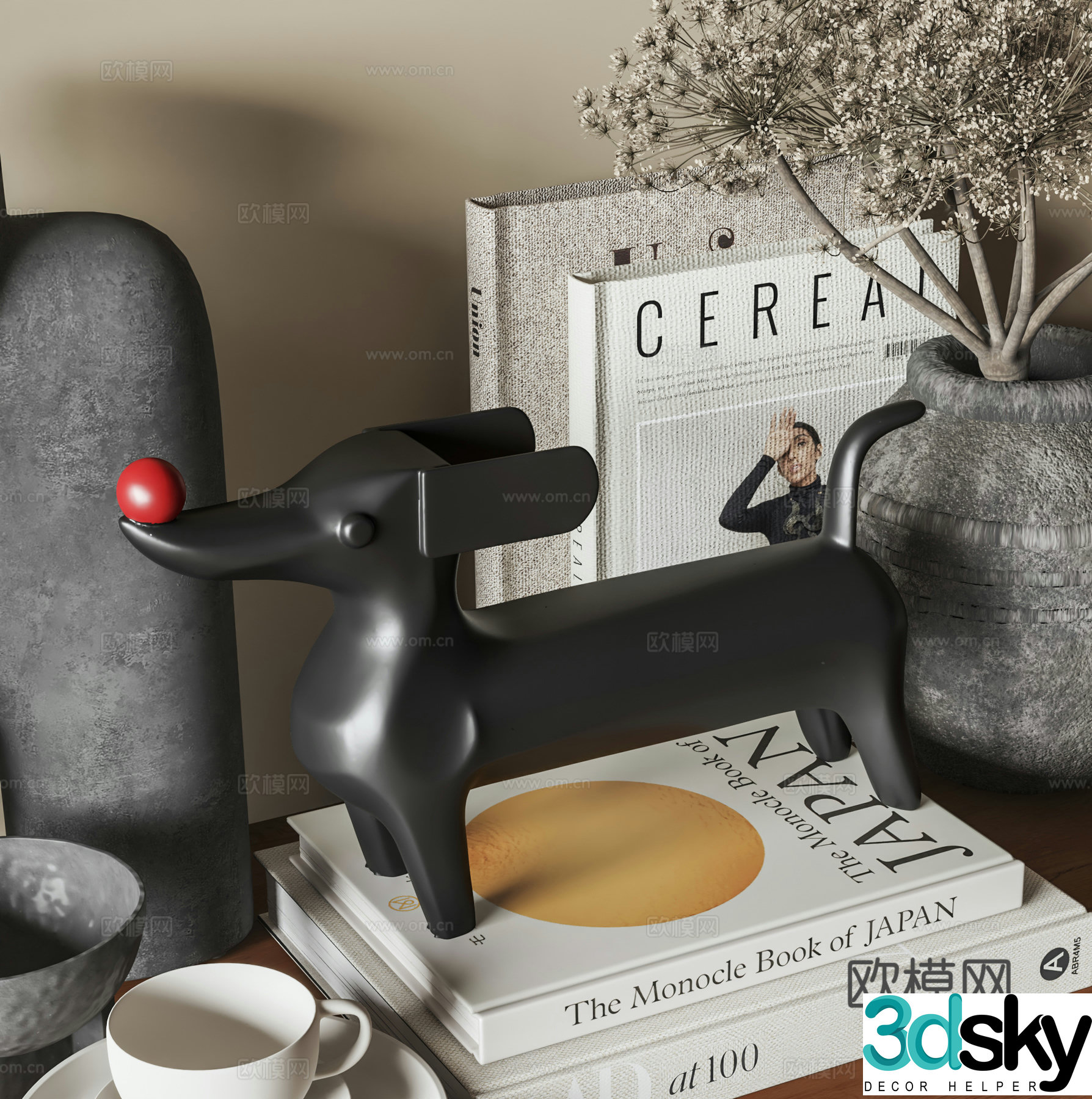 Middle Ages 3D Model of Wasabi Sculpture Ornaments