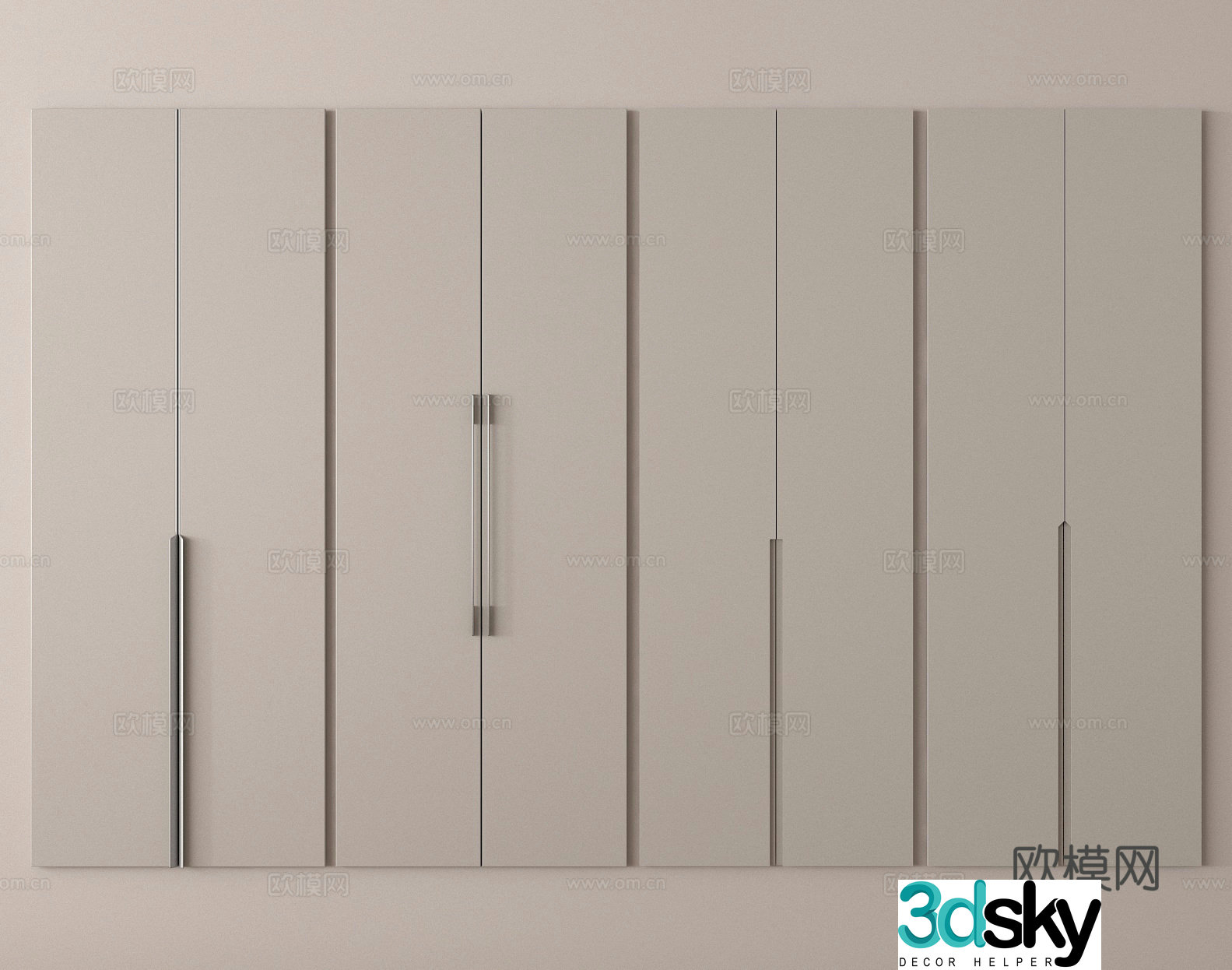 Cabinet door Wardrobe door Shoe cabinet door 3d model