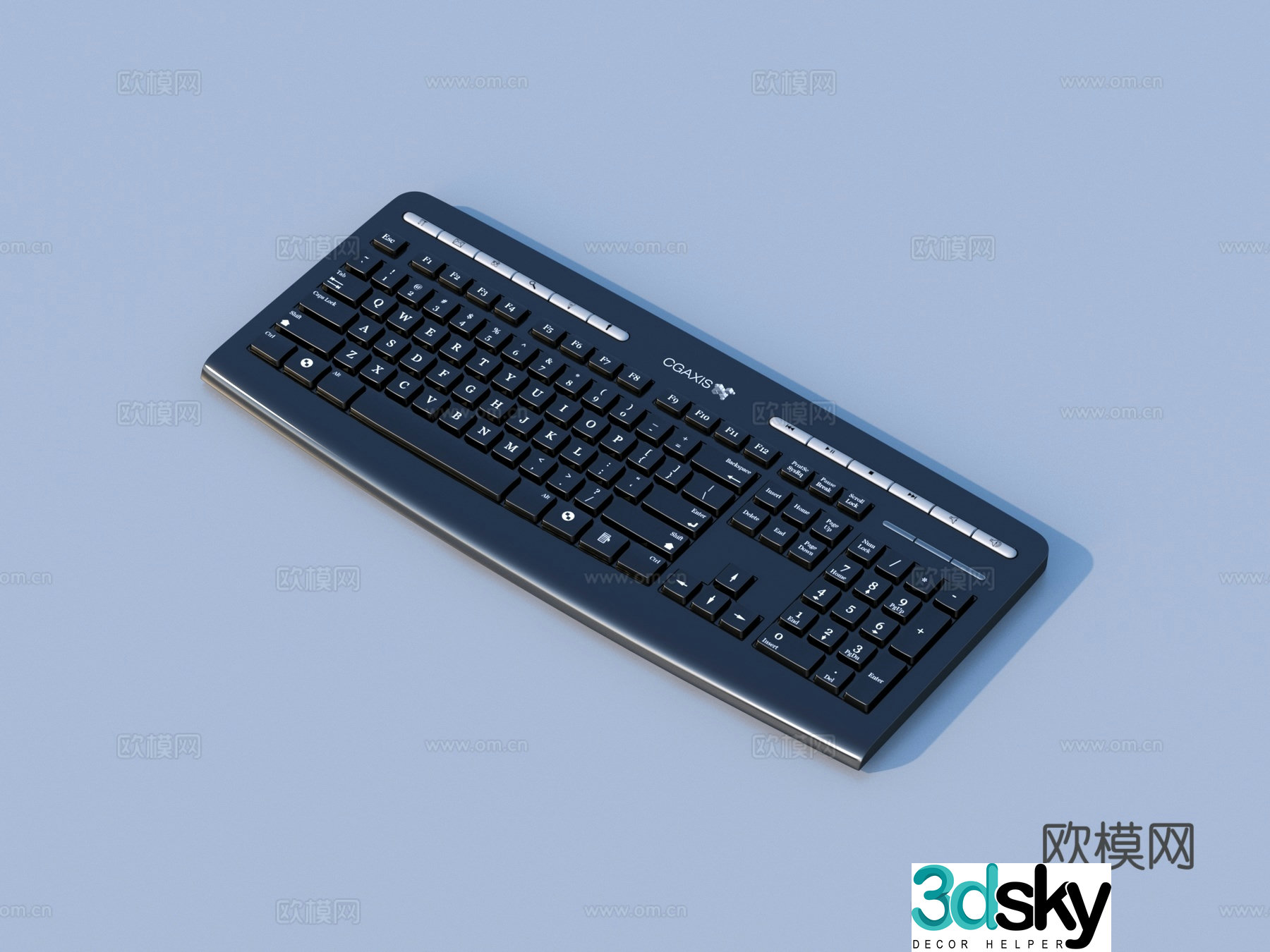 Keyboard Wireless keyboard Computer accessories 3d model