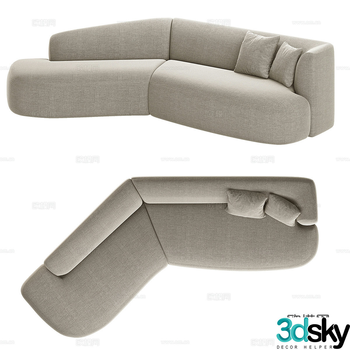 Corner sofa 3d model