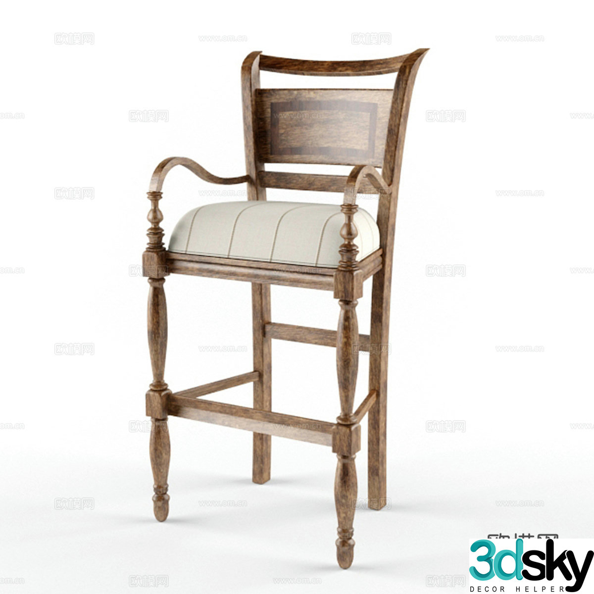 Bar stool 3d model