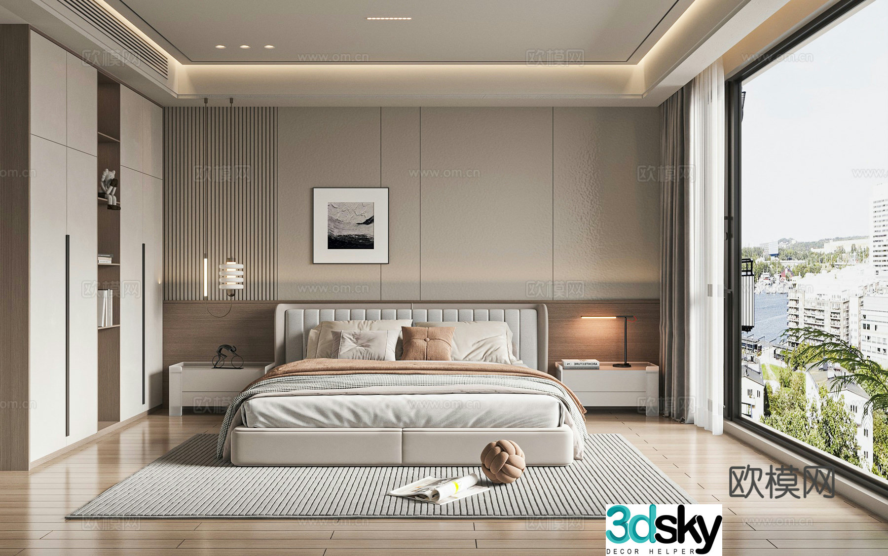 Modern bedroom 3d model