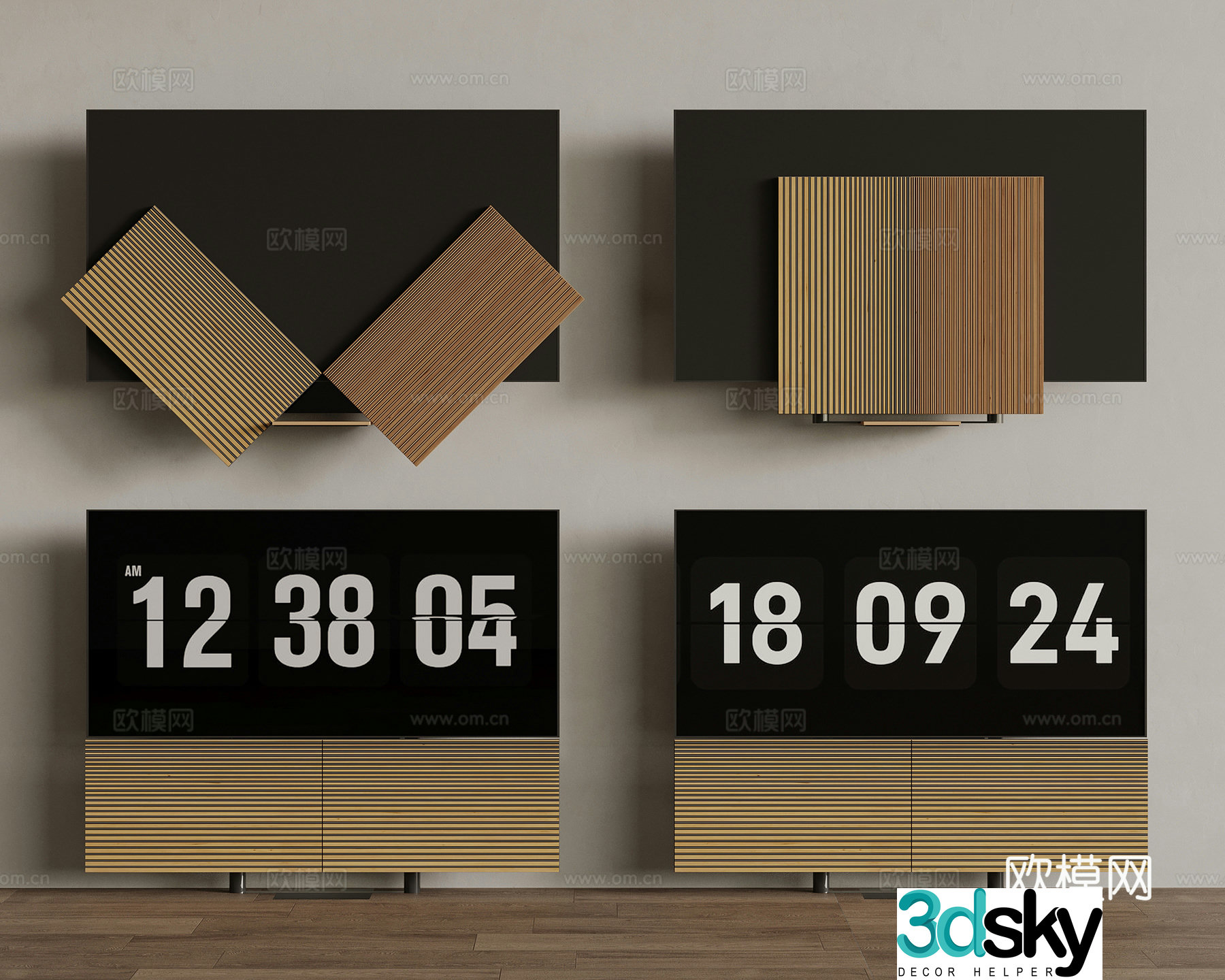 Modern folding TV 3d model