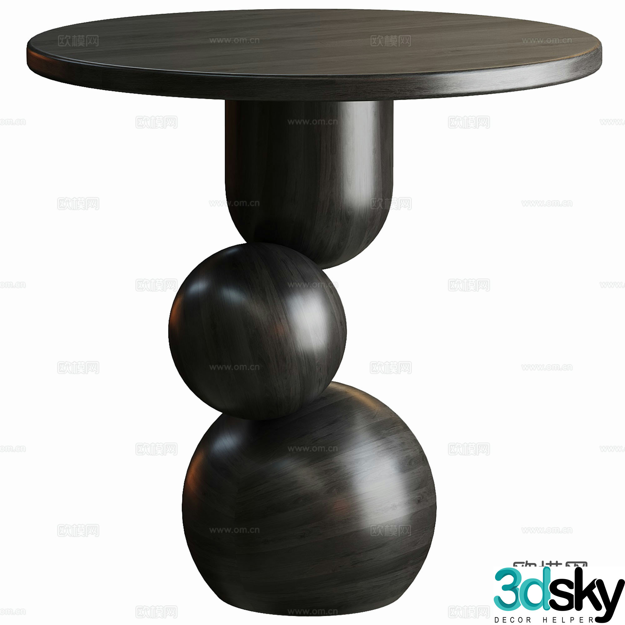 Modern living room sofa corner table side table 3D model