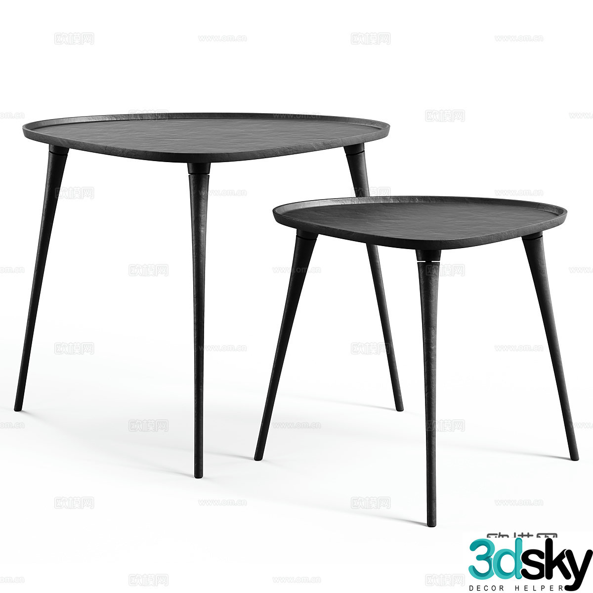 3D model of coffee table combination