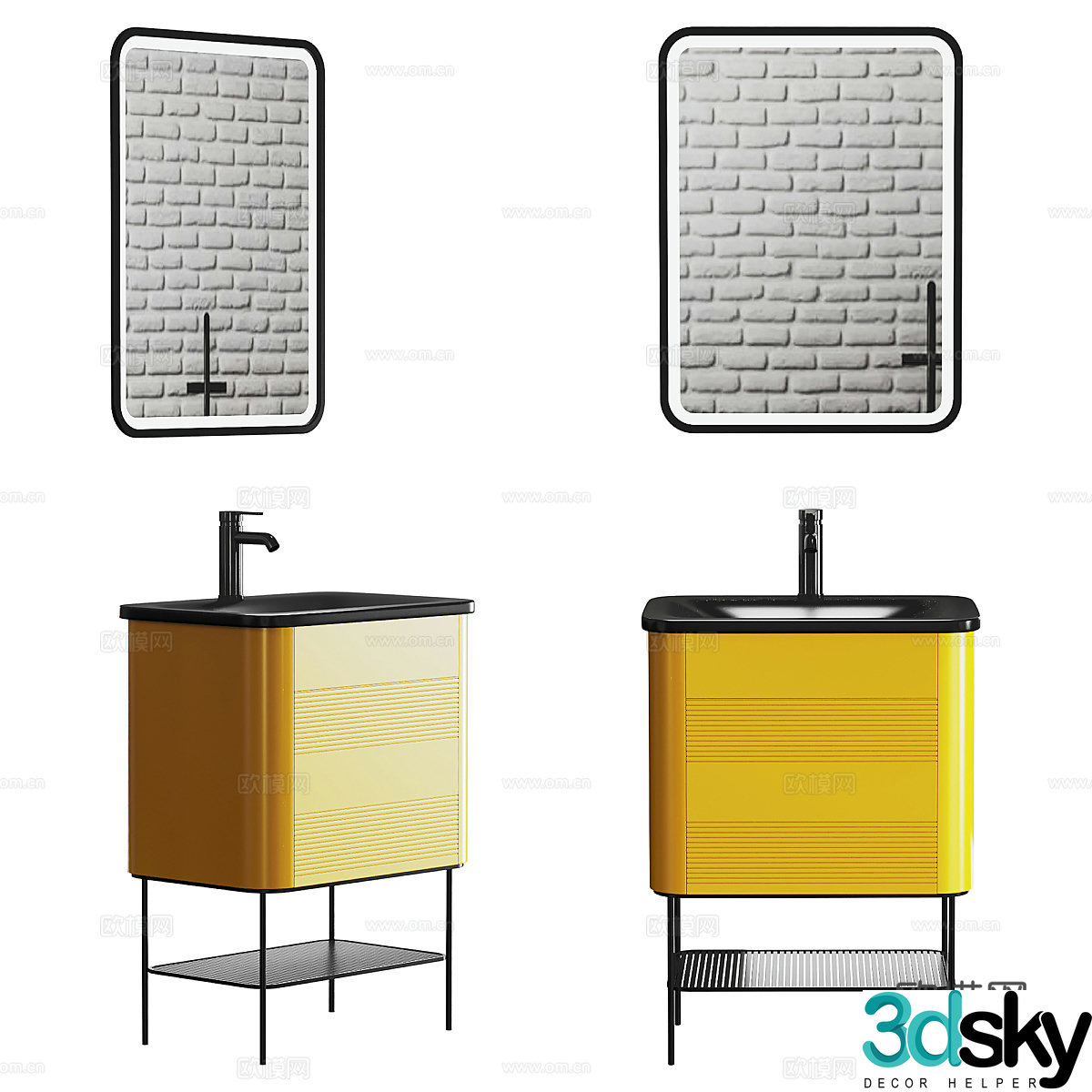 3D model of washing basin