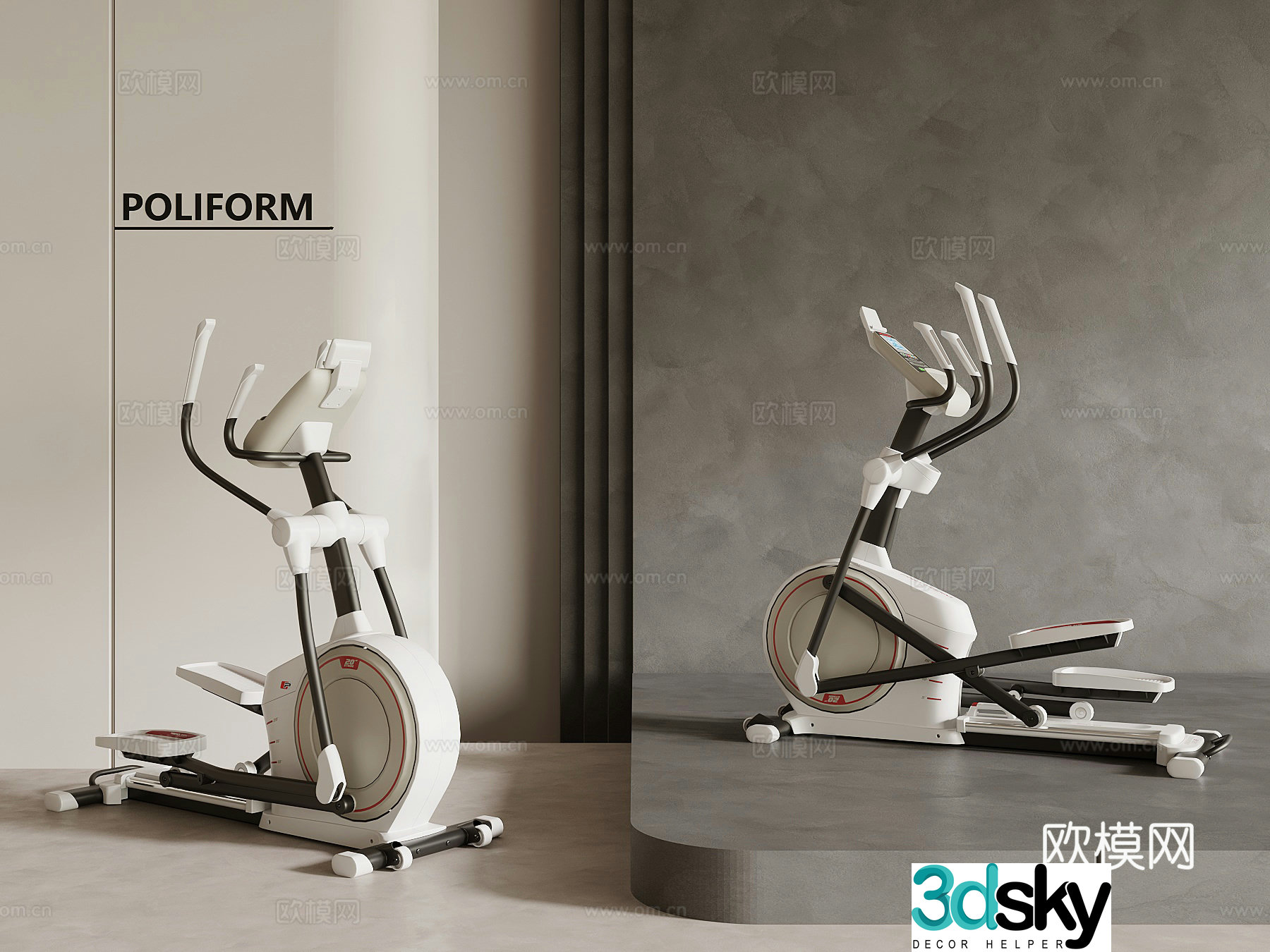 Modern sports equipment sports equipment 3d model