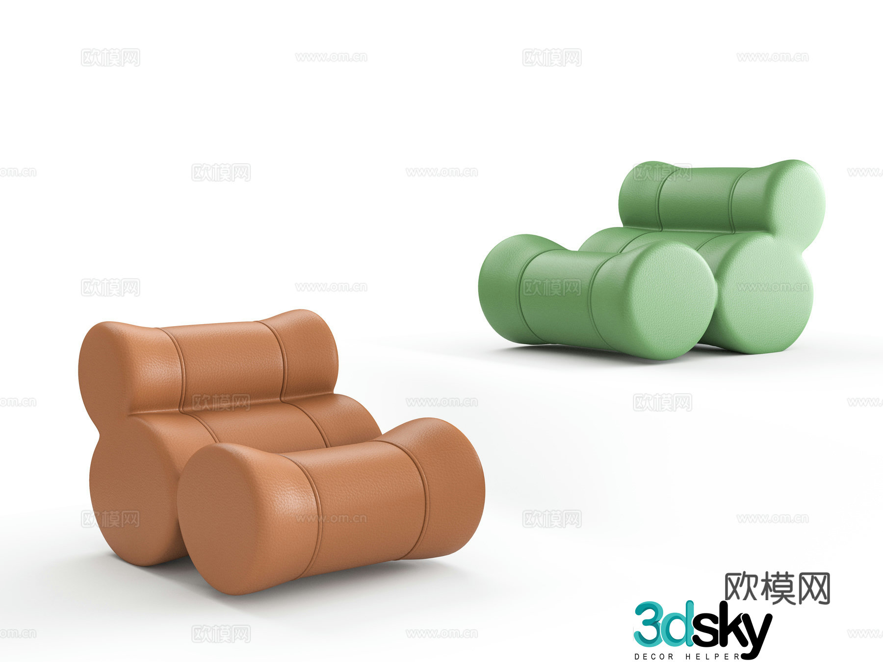 Roller sofa 3d model