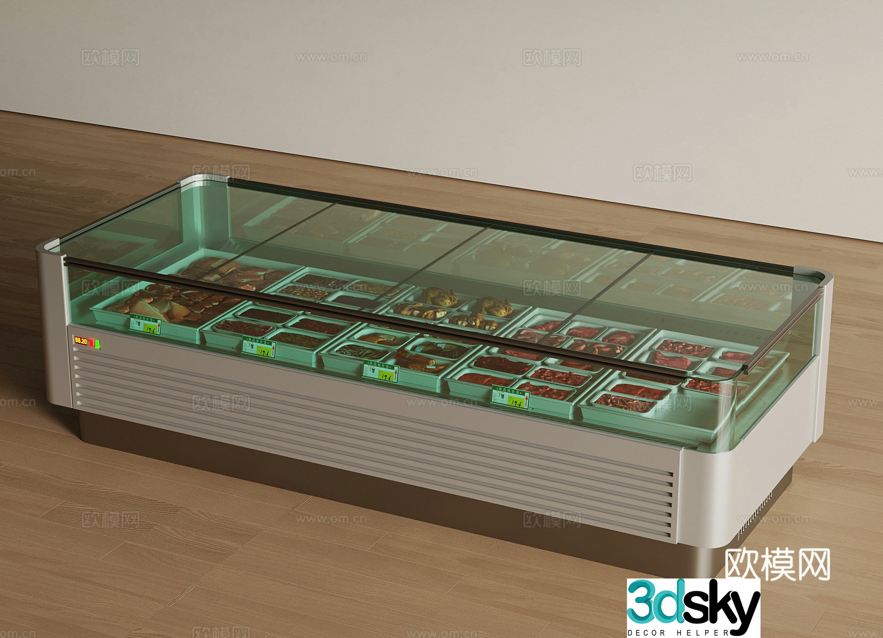 Freezer Refrigerator Freezer Fresh Cabinet 3D Model