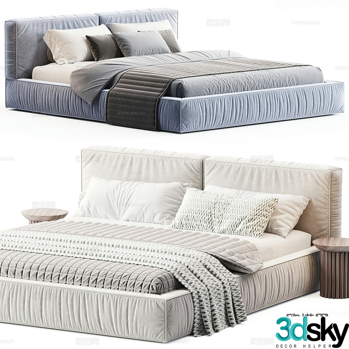 Toledo bed by him 3d model