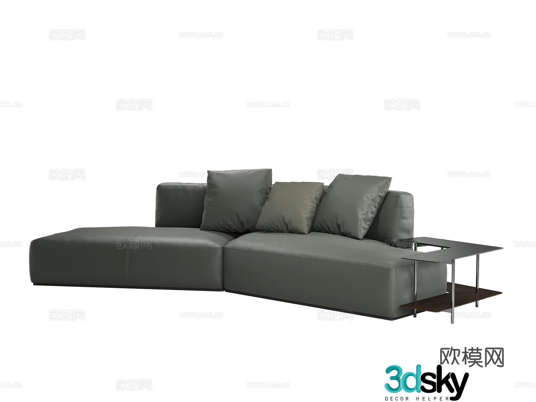 Modern Italian corner sofa 3d model
