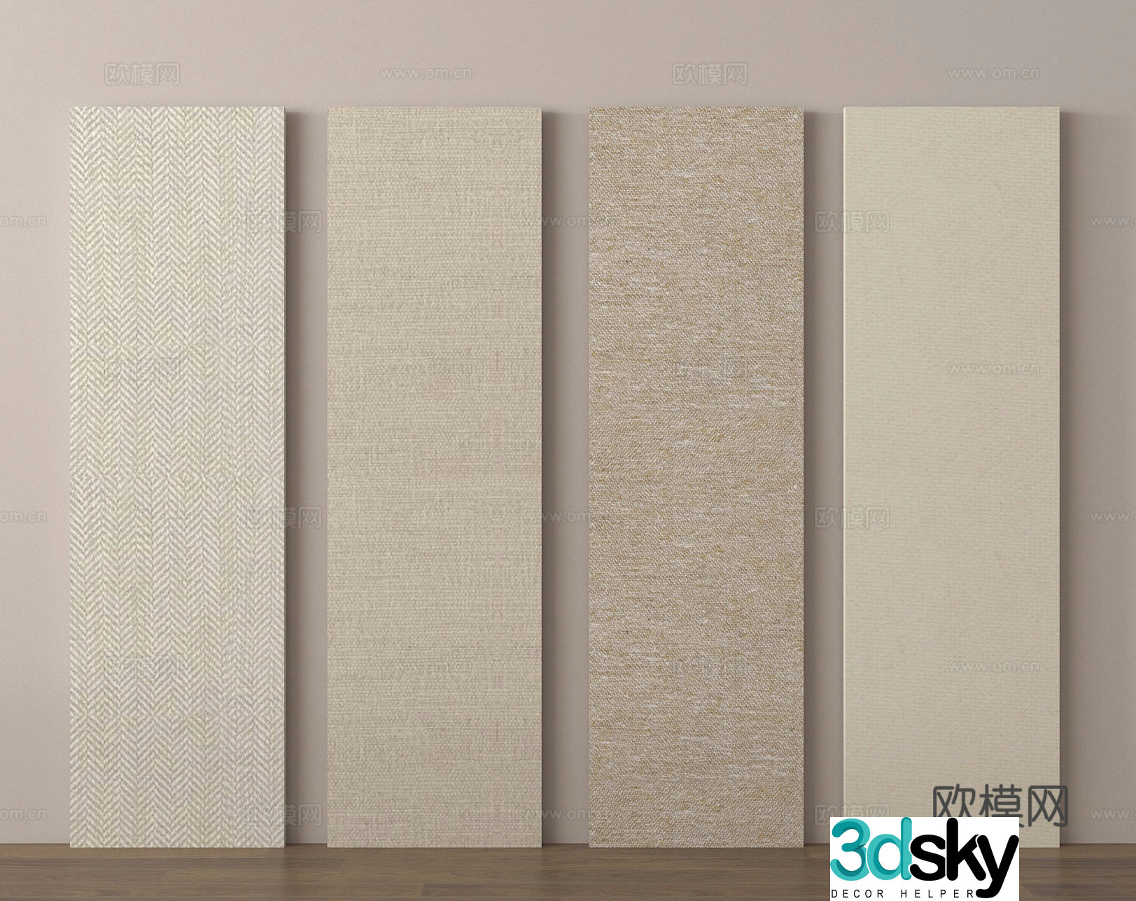 Fabric wall panel fabric wall fabric wall panel veneer panel 3d model