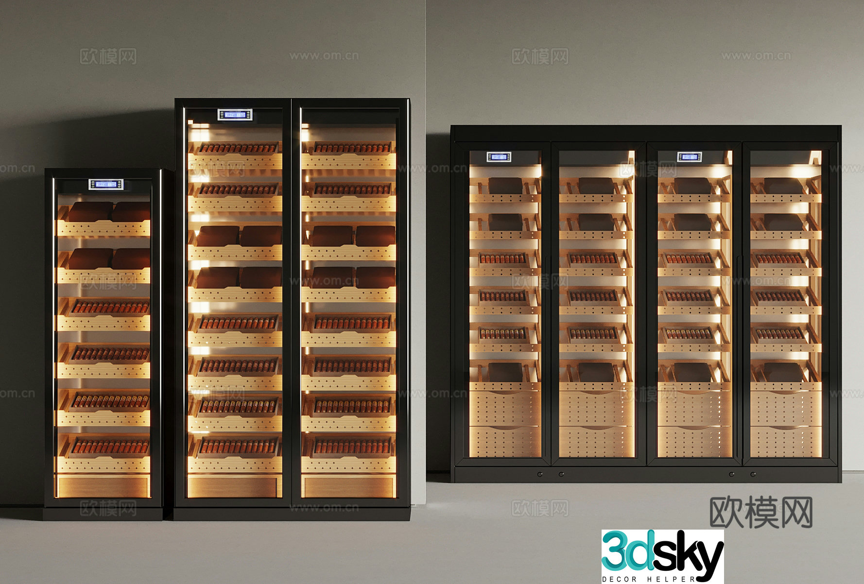 Cigar Refrigerator 3D Model