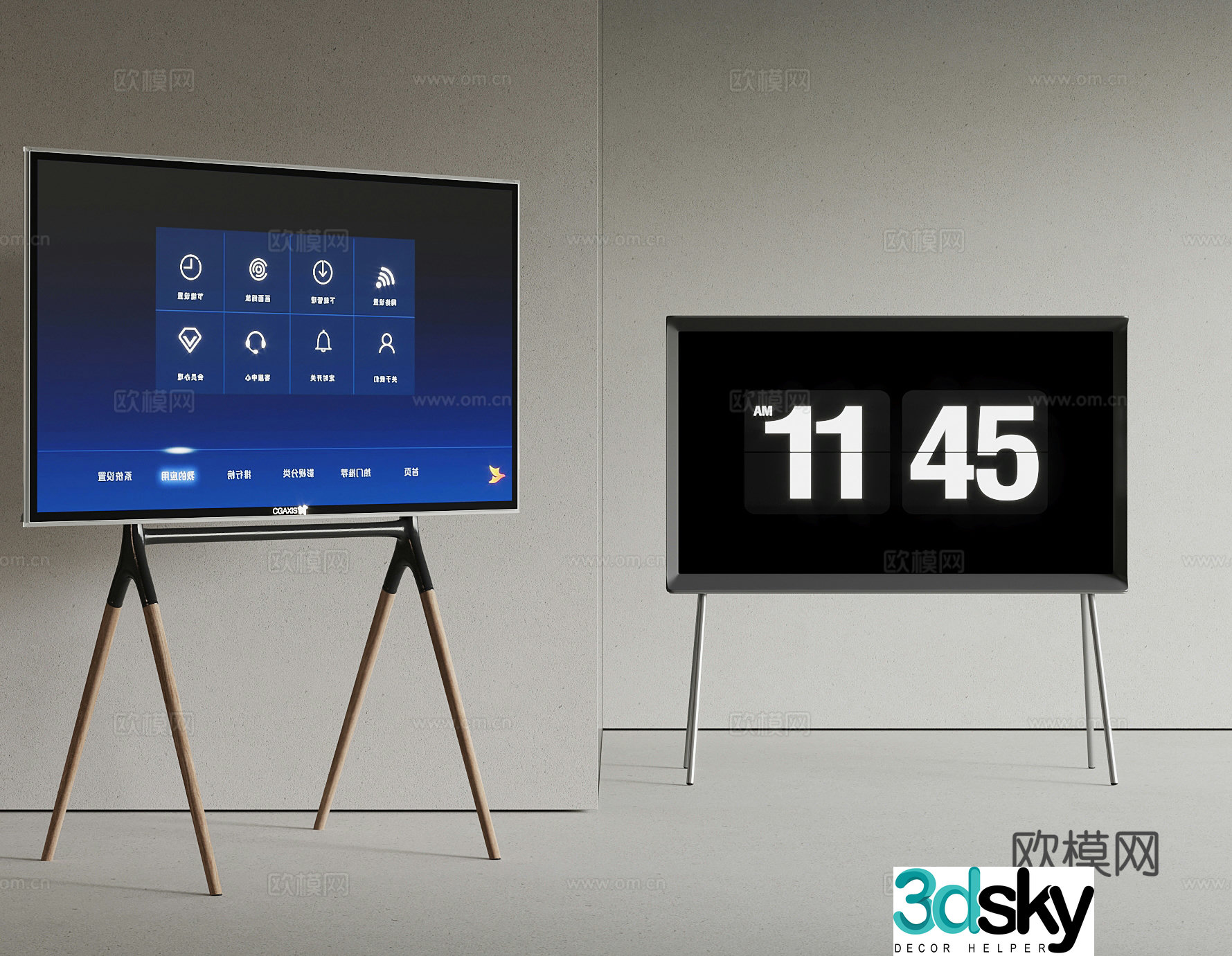 Modern TV stand Mobile TV 3d model