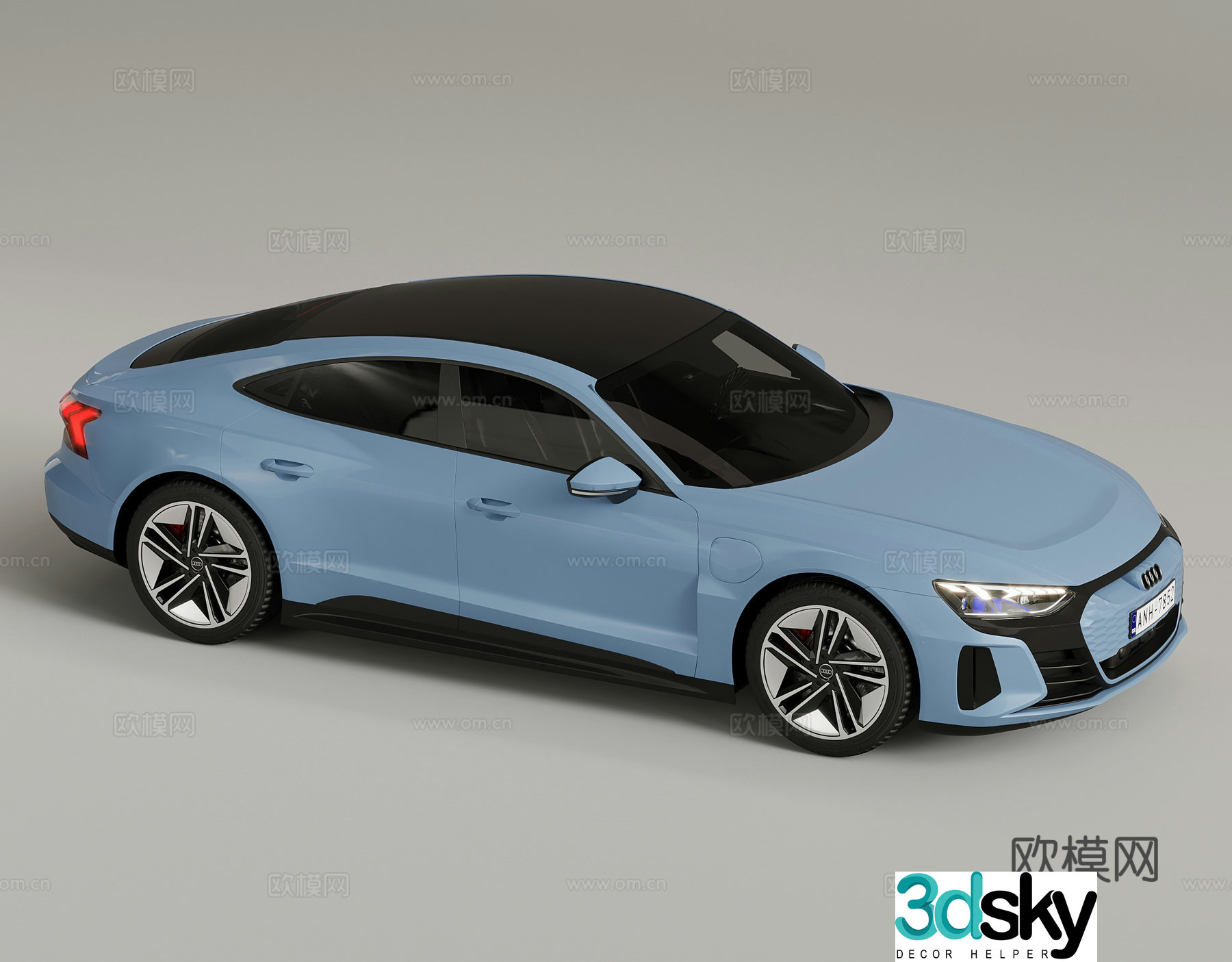 Hyundai car transportation 3d model