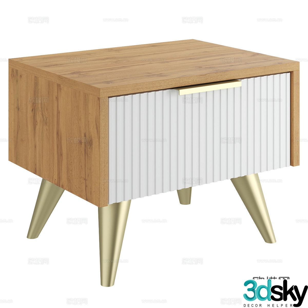 Bedside table 3d model