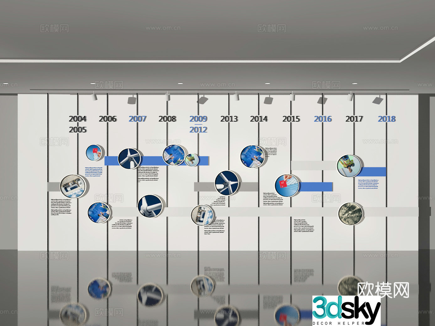 Cultural wall 3d model