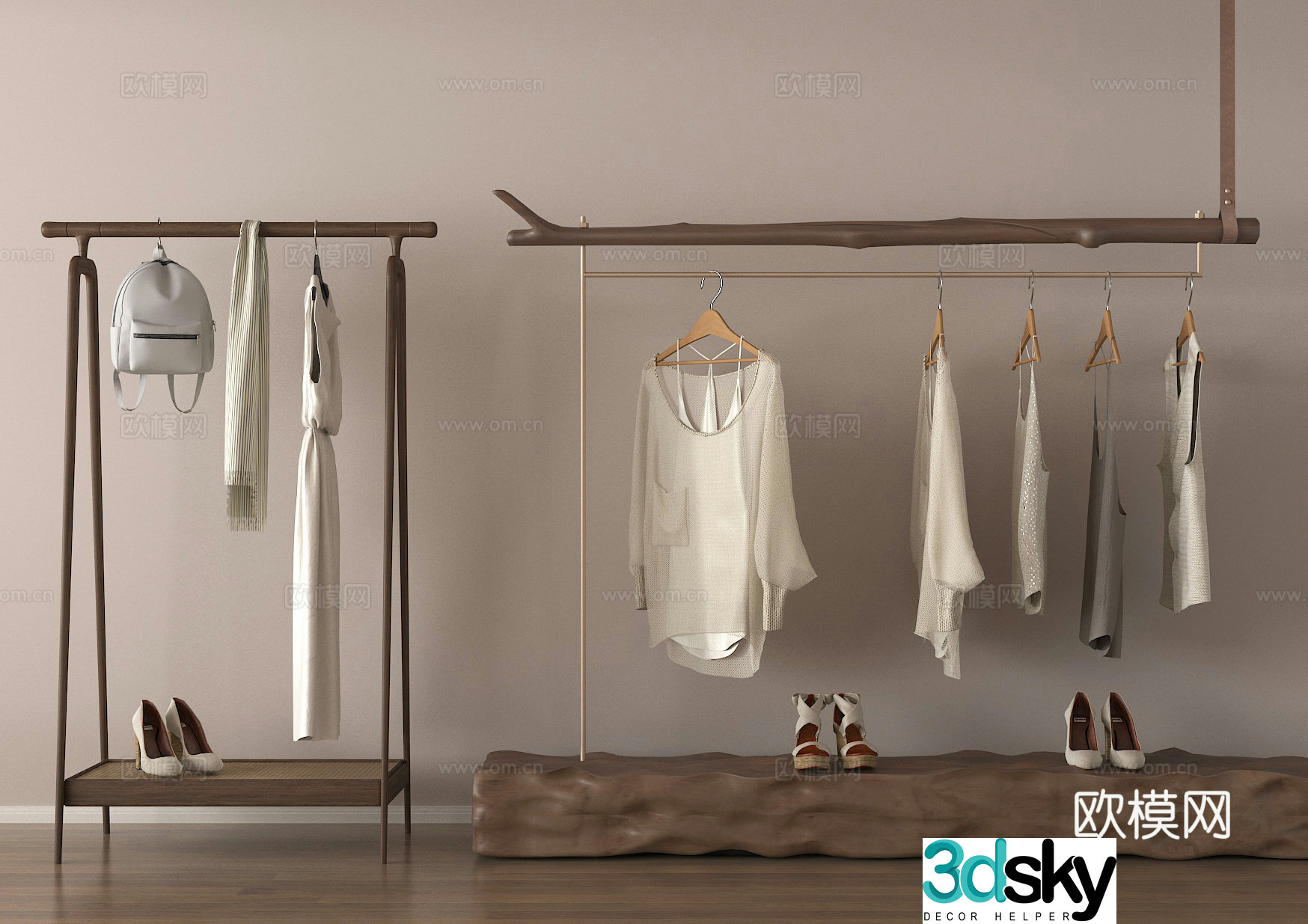 Hook Clothes Hanging Clothes Hanging Clothes Hanging Clothes Hanging Clothes Hanging 3D Model