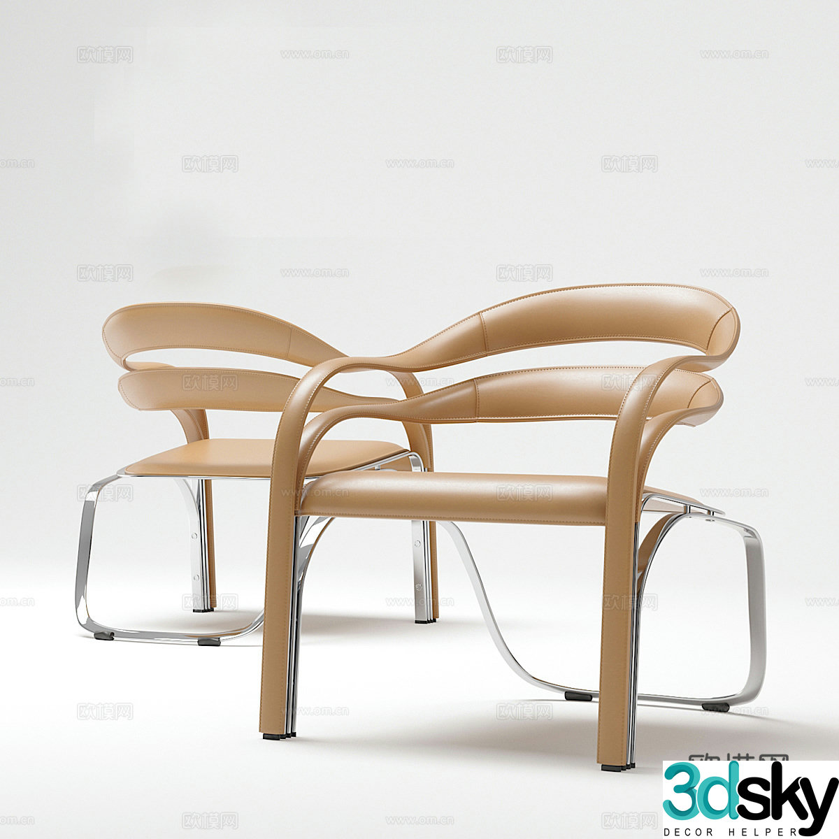 Fettuccini chair model 1603d model