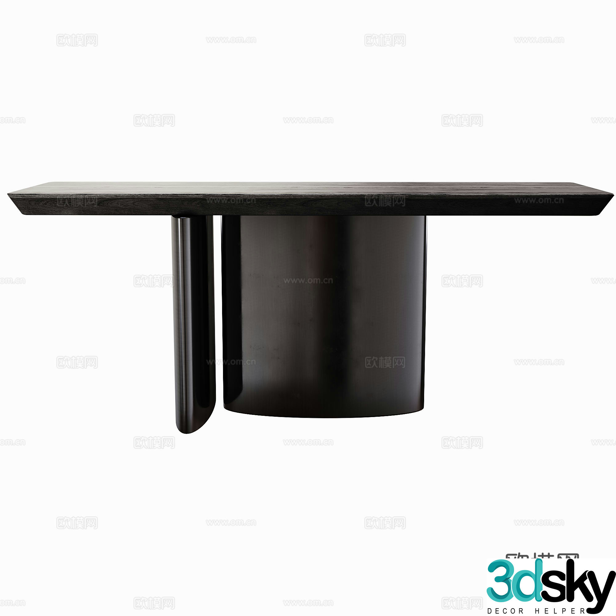 Modern living room entrance table table 3d model