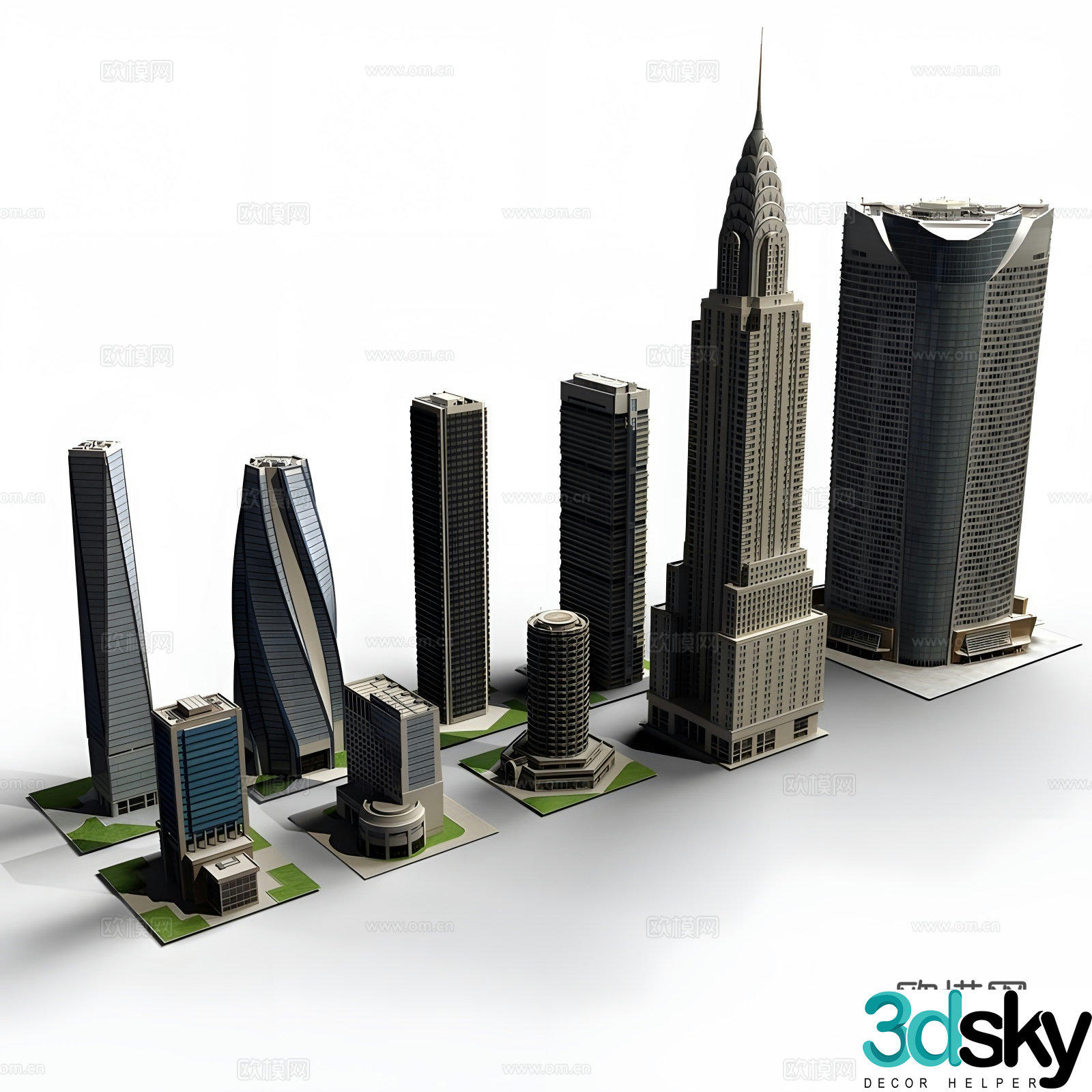 Skyscraper collection 3d models