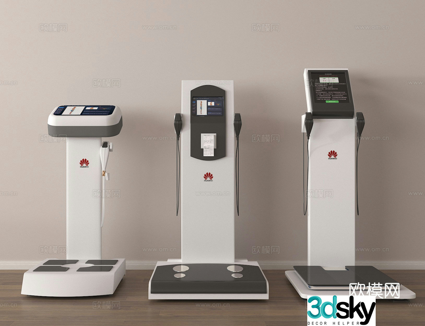Weight meter body measuring instrument 3D model
