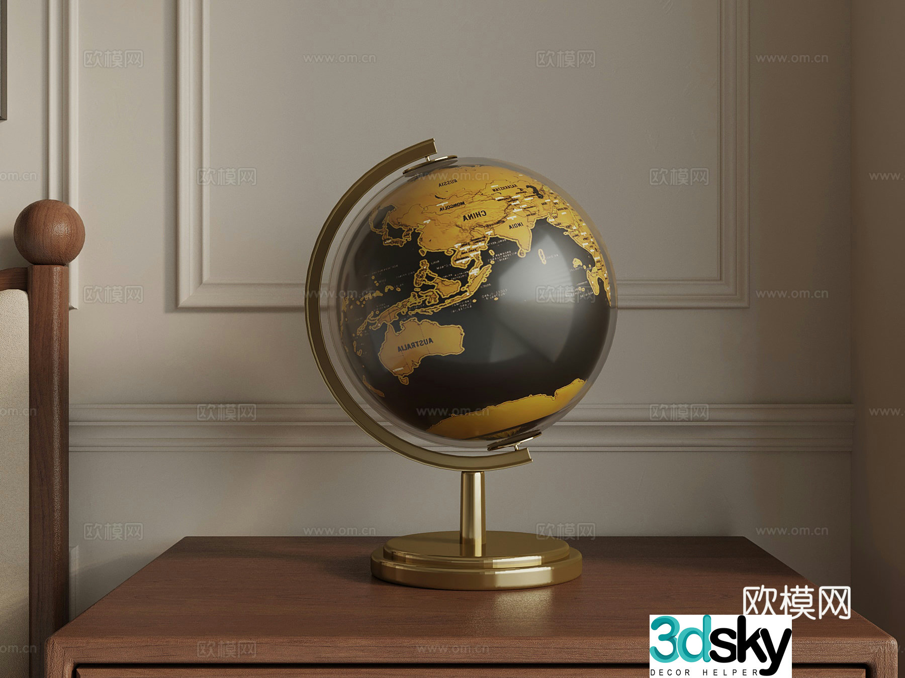 Other ornaments Modern globe 3d model