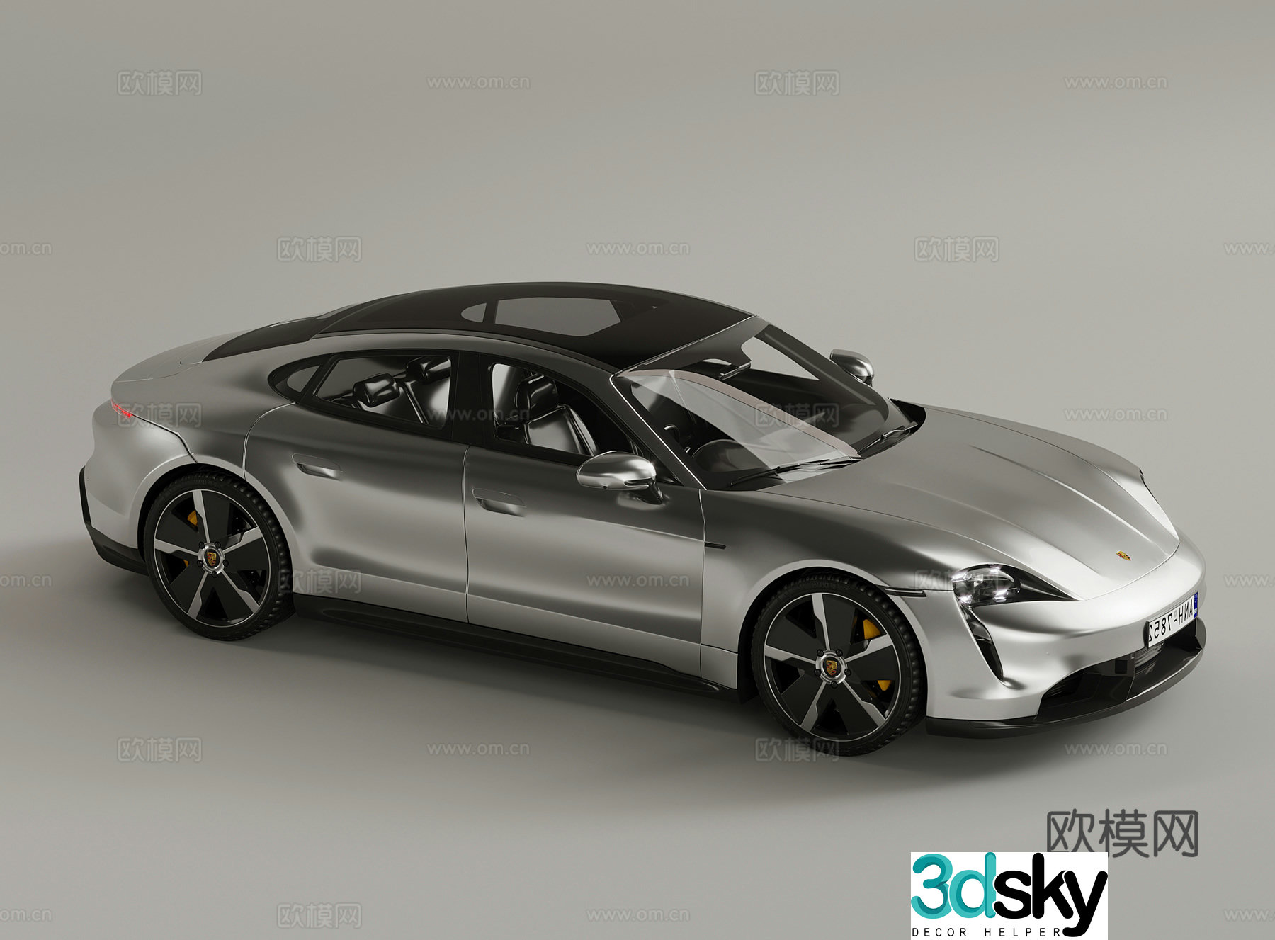 Modern car transportation 3d model