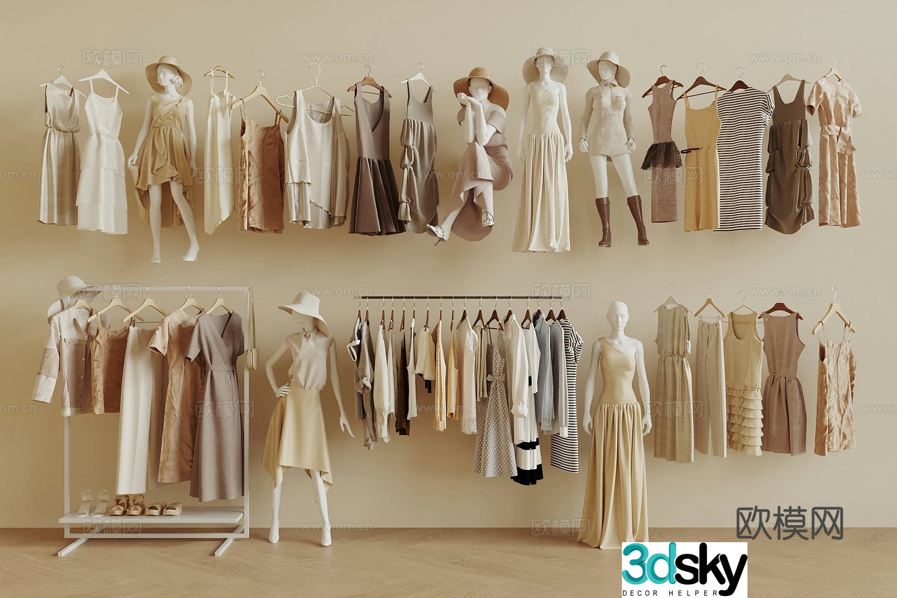 Clothing Clothing Model Women’s Clothing Store Women’s Clothing Model 3D Model