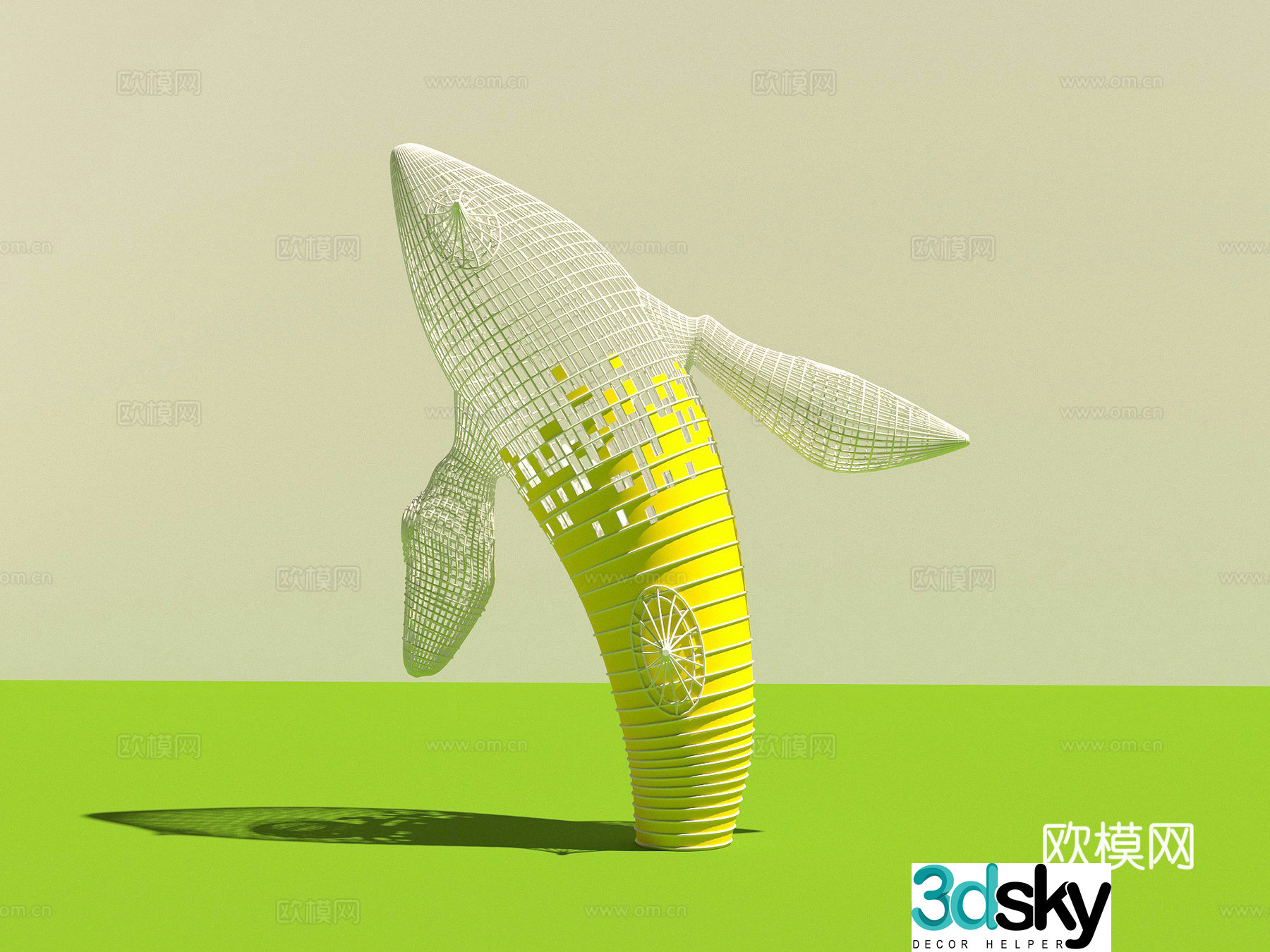Sculpture Animal Sculpture Trendy toy 3D Model